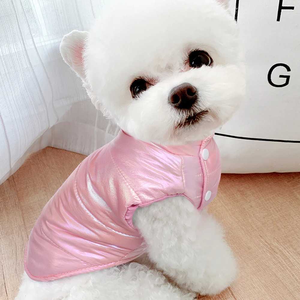 Pink Small Dog Cat Clothes Vest Winter Waterproof Pet Clothing Jacket Warm Puppy Coat Dog Outfit For Small Dogs Cats ChihuahuaXJ241125