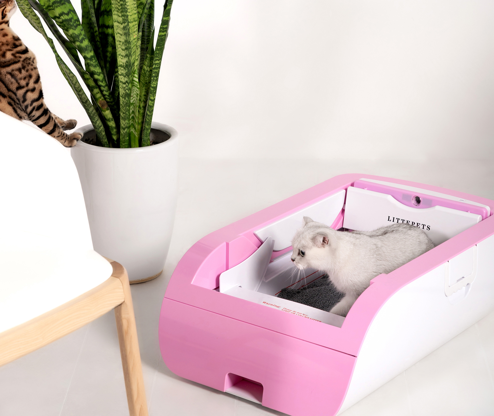 MA1-12Pro Wholesale cat litter toilet self cleaning cat litter box smart litter box for two cats with english instructionion