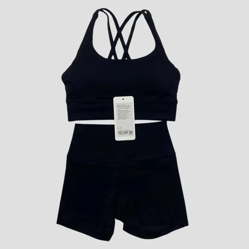 women 2025 yoga set sport bra fiess tank top workout tights biker gym shorts tracksuits pants training suit pilates 8 pant