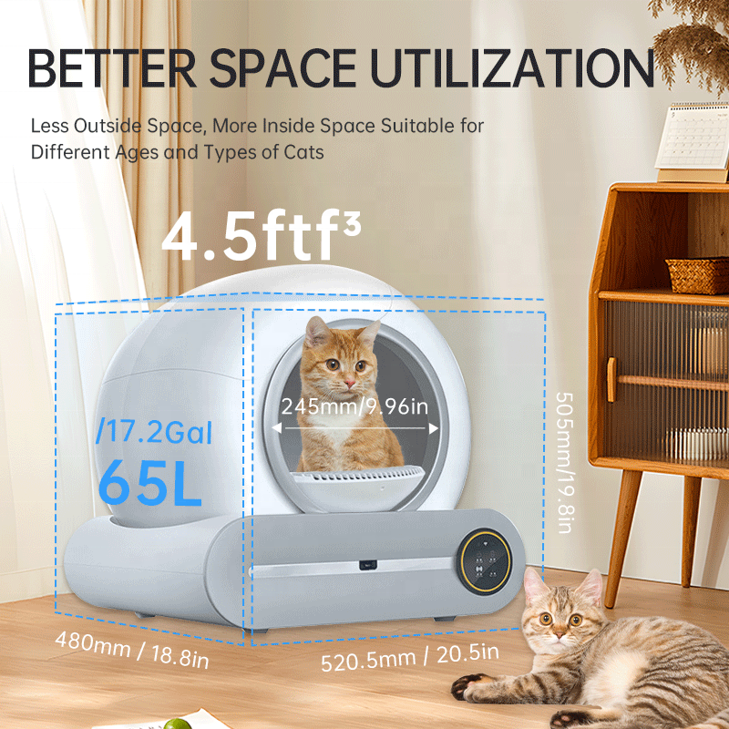 High Quality Smart Self Cleaning Electronic Cat Litter Box Toilet