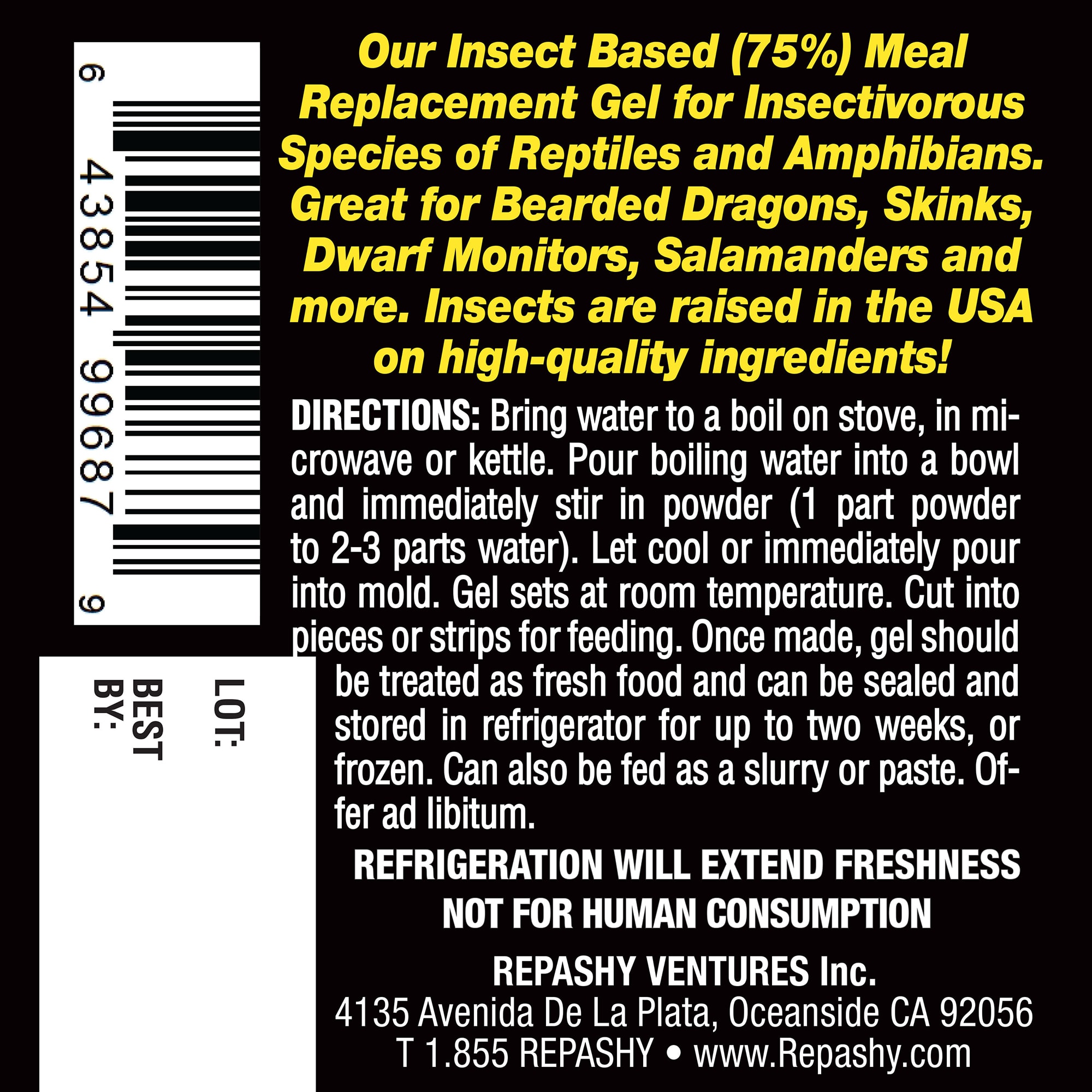 Repashy Grub Pie Insectivore Premix Gel, 3 oz.