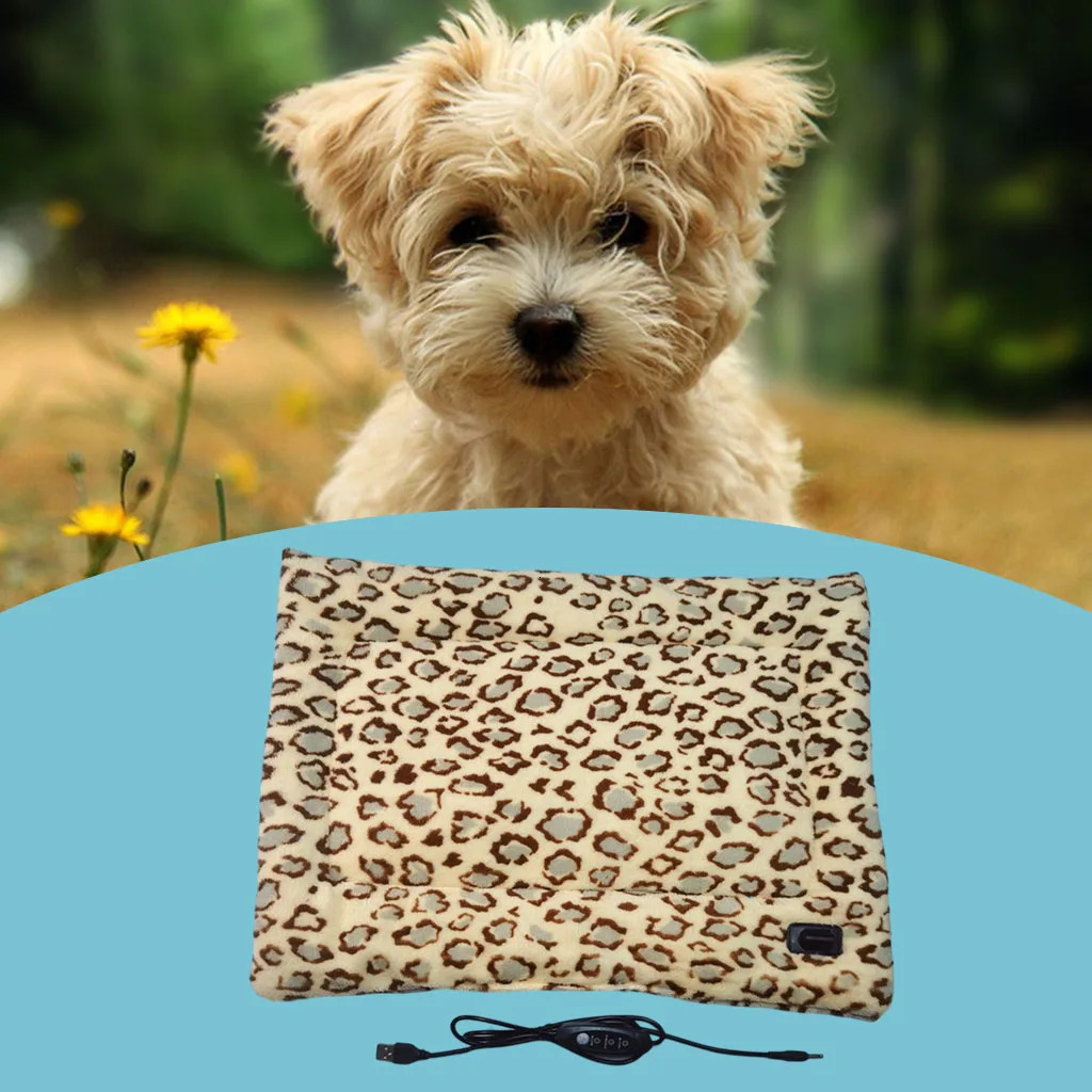 Pet Electric Blanket Washable Winter Warming Pad Cat Dog Heated Nest USB Soft Waterproof Small Pet Mat Bed for Puppy Kitten 241125