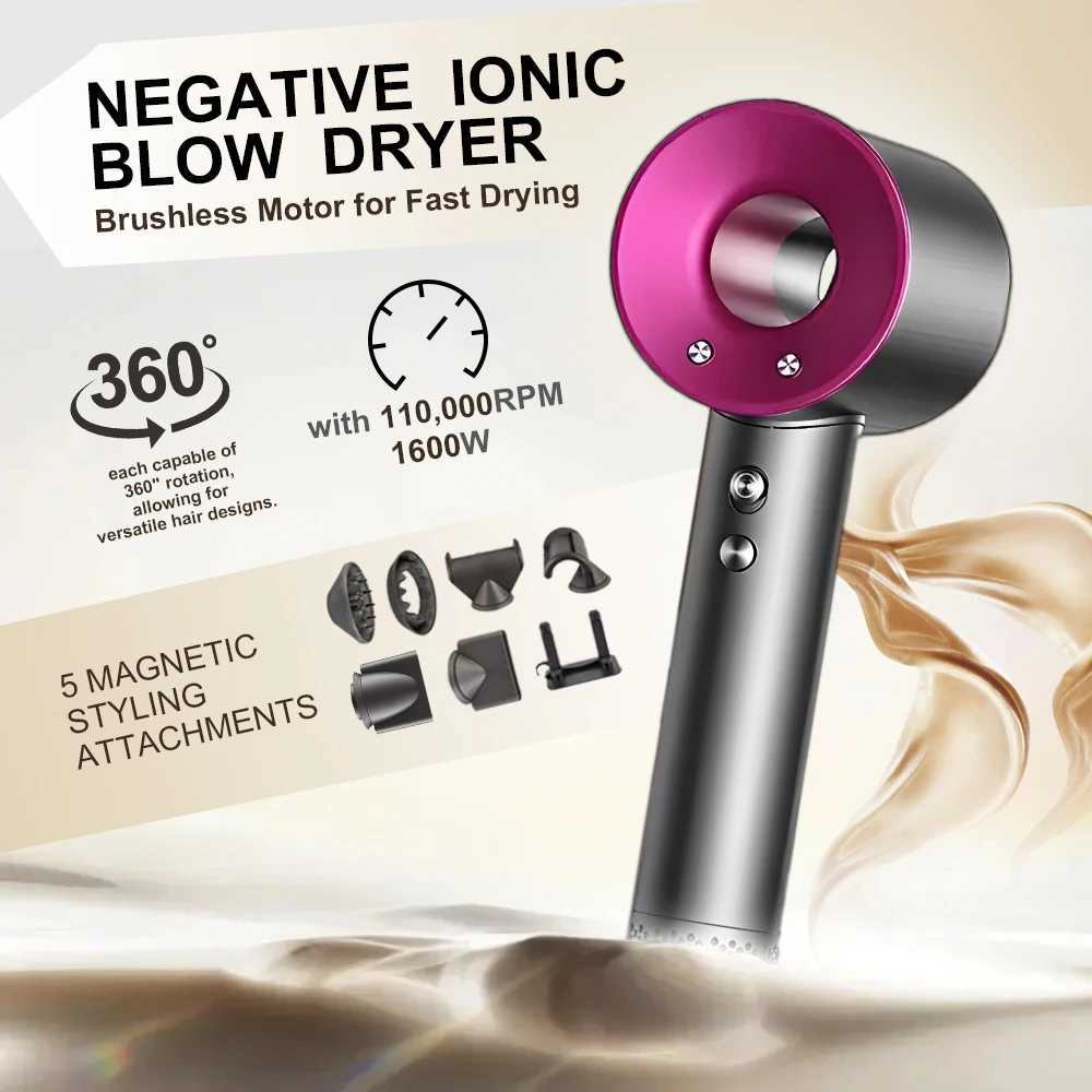 New high-speed silent brushless motor personal hair care styling negative ion tool constant anion electric hair dryer W241125