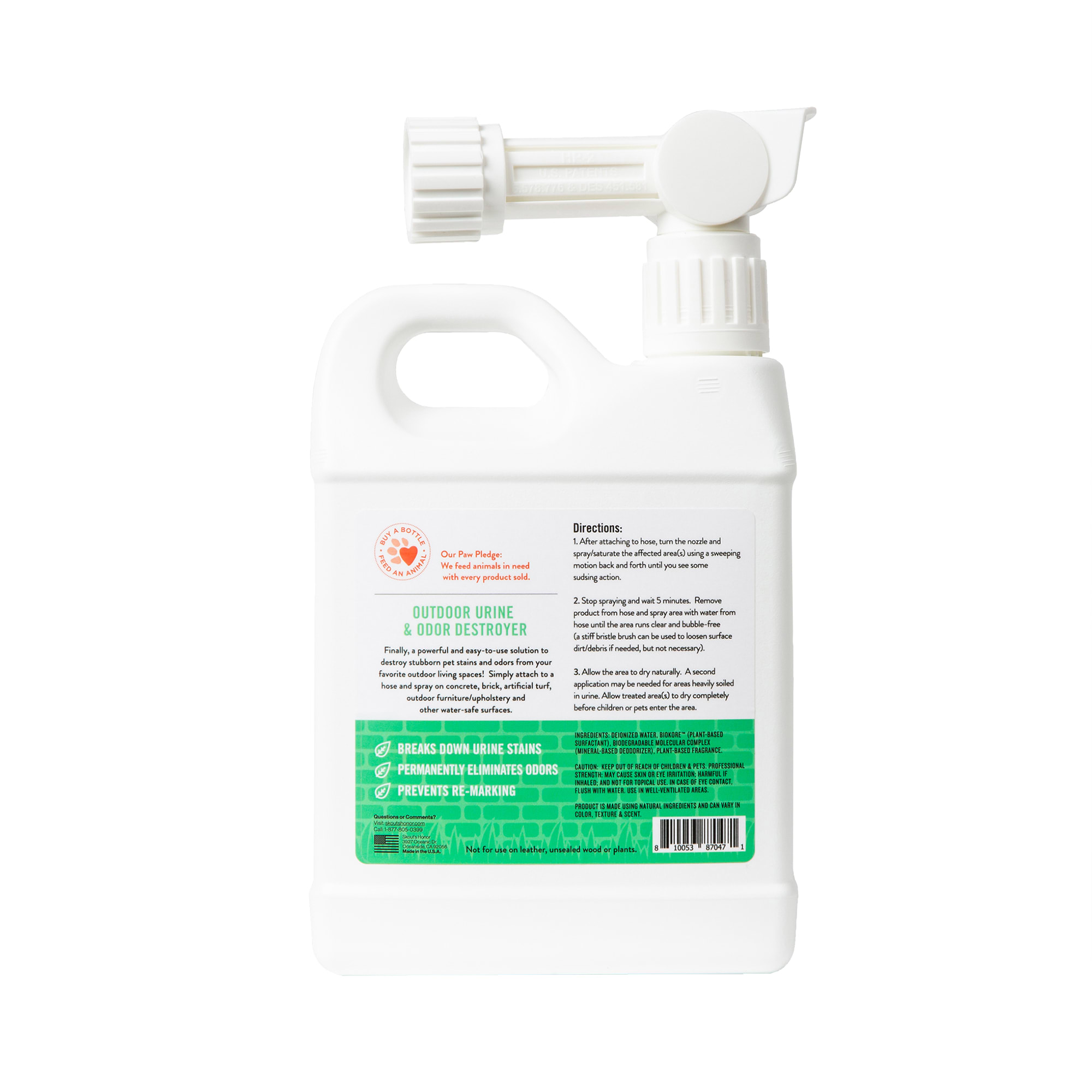 Skout's Honor Concrete & Turf Urine & Odor Destroyer for Dogs, 32 fl. oz.