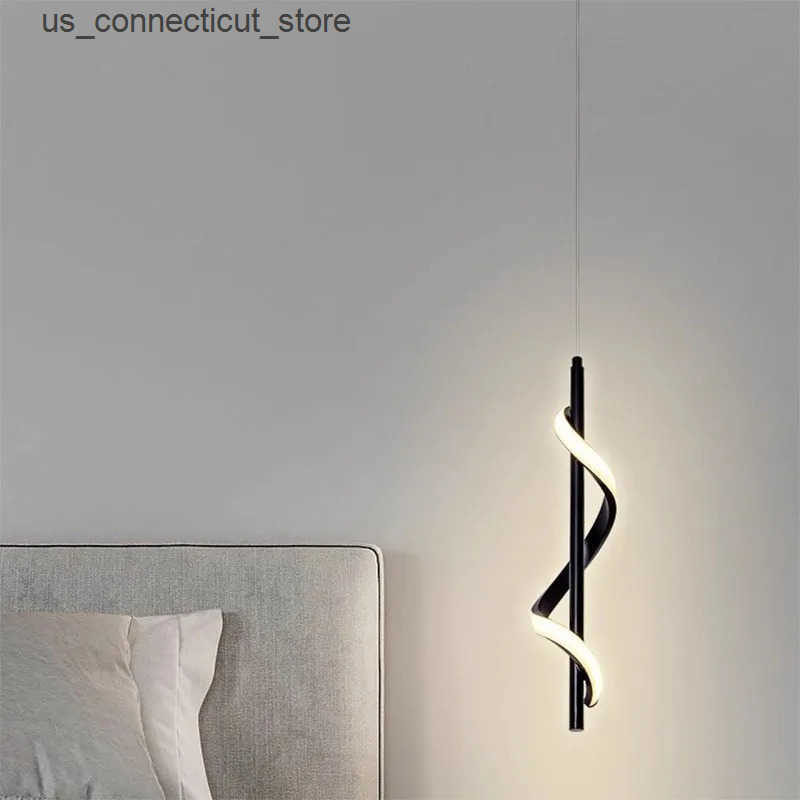 Pendant Lamps Lustre Bedside Rotating Chandelier Pendant Lights Lampara Colgante Techo Luminaire Suspendu Quarto Casal Chambre Kroonluchters L240910