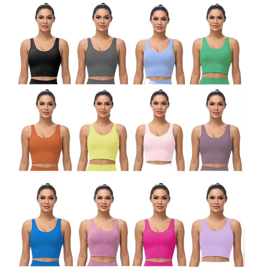 New Uback Quick Dry Padded Fitness Bras Crop Tops Sports Bra Top Push Up Fitness Yoga Bra Running Vest Gym Wear Women Underwear Sport Tops