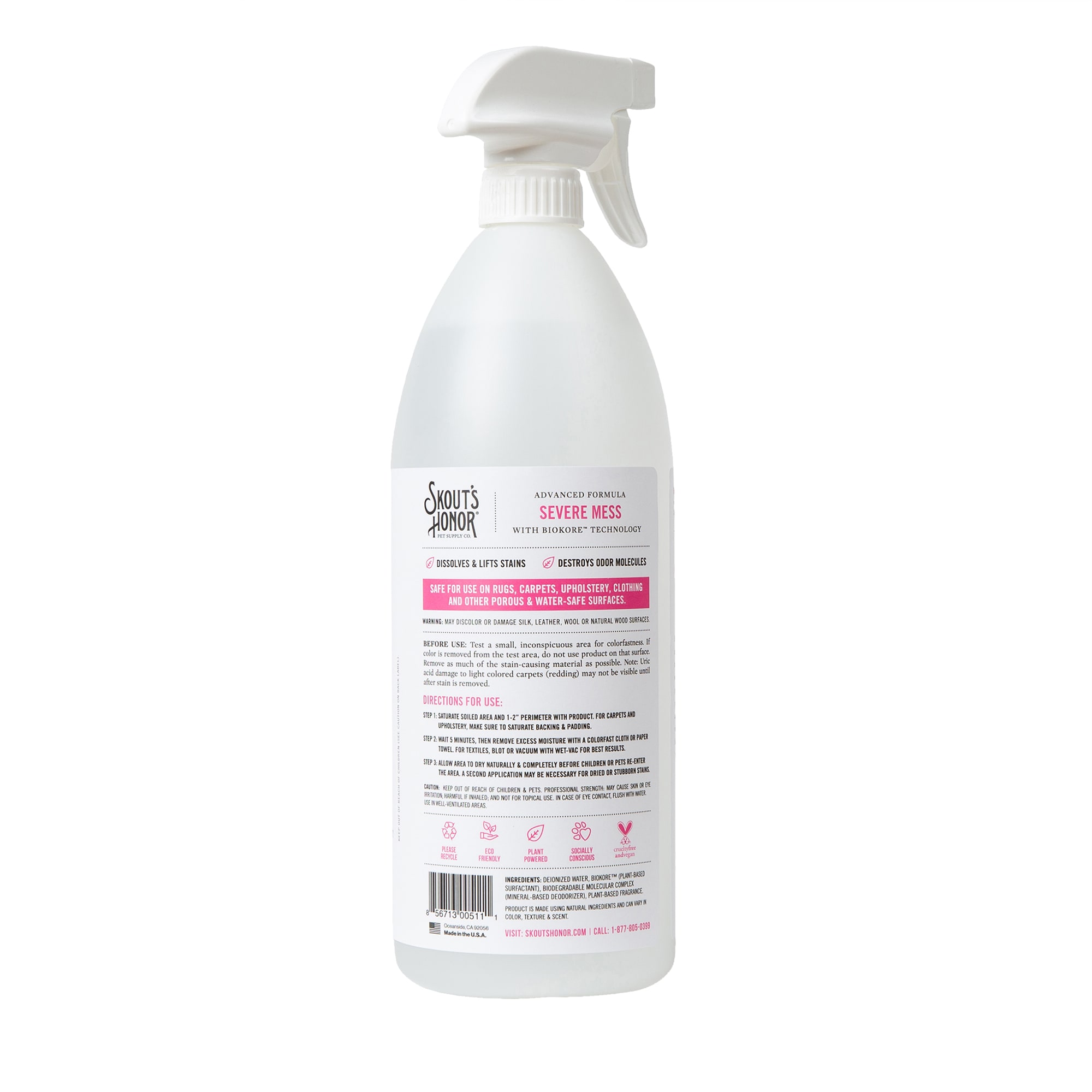 Skout's Honor Cat Stain & Odor Severe Mess Advanced Formula, 35 fl. oz.
