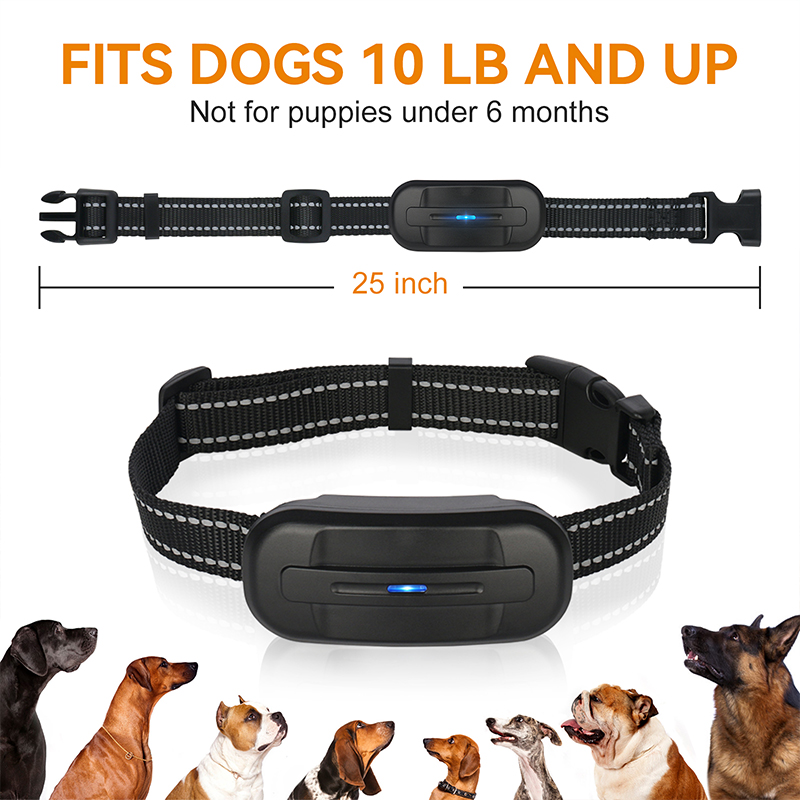 No-Bark Collars E-Collar Dog Training Waterproof Color ScreenStop Barking Anti Bark Dog Collar