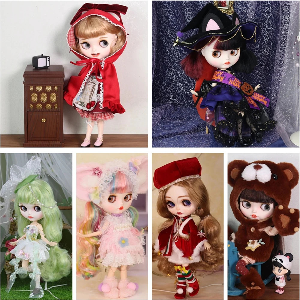 C Series Outfits For Blyth Doll Dress Cool Clothes Suit for 16 Bjd Azone S ICY DBS Jessi Five 241105