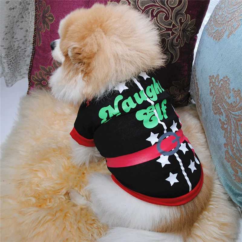 Christmas Dog Clothes New Year Pets Dogs Clothing For Small Medium Dogs Costume Chihuahua Pet Shirt Warm Dog Clothing YorkshireXJ241125