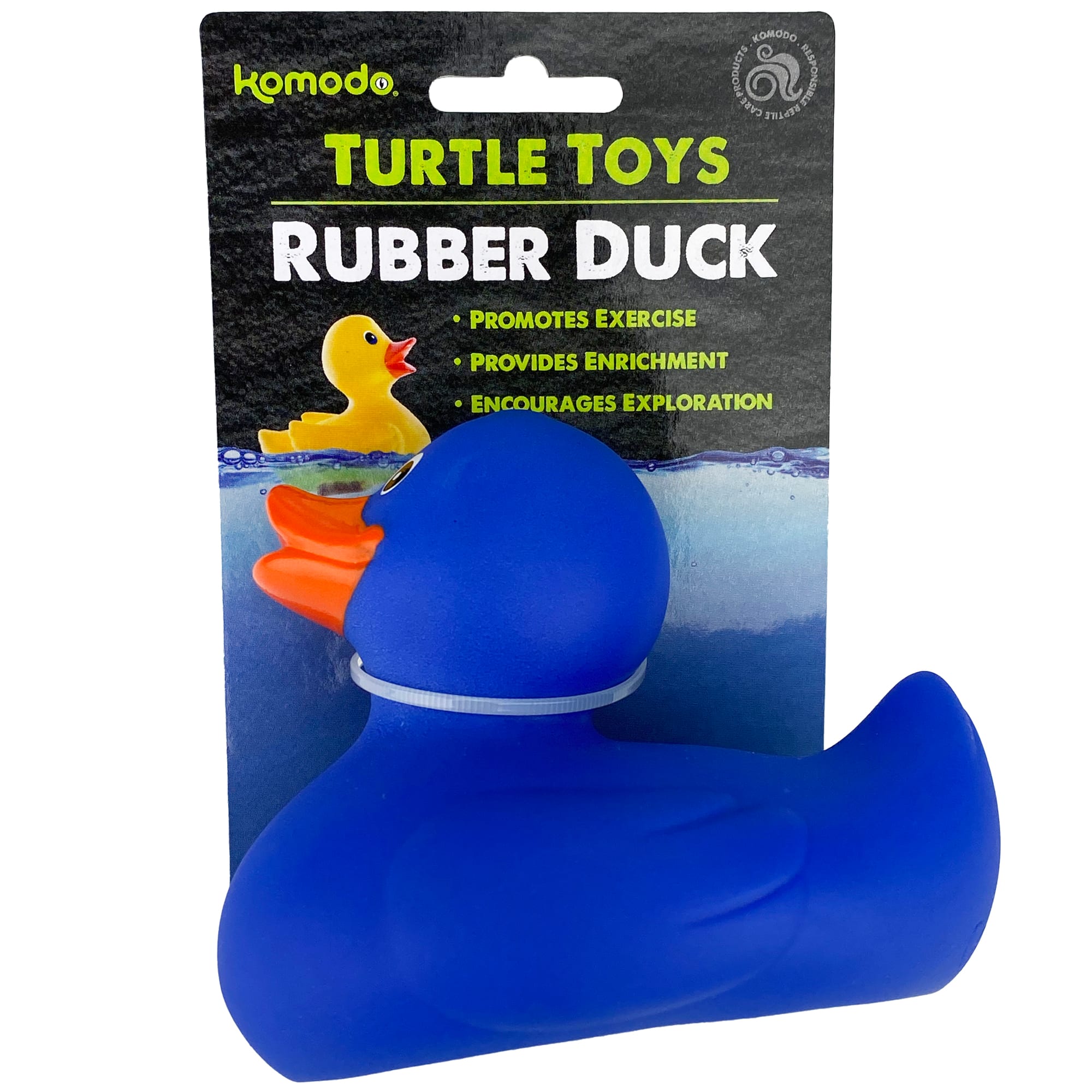Multipet Komodo Assorted Rubber Duck Turtle Toy, Medium