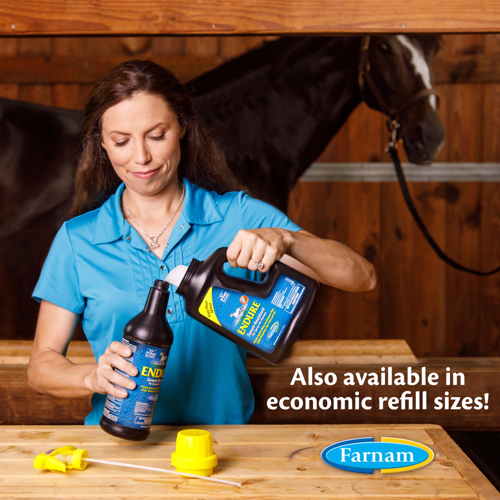 Farnam Endure Sweat-Resistant Fly Spray for Horses, 32 fl. oz.