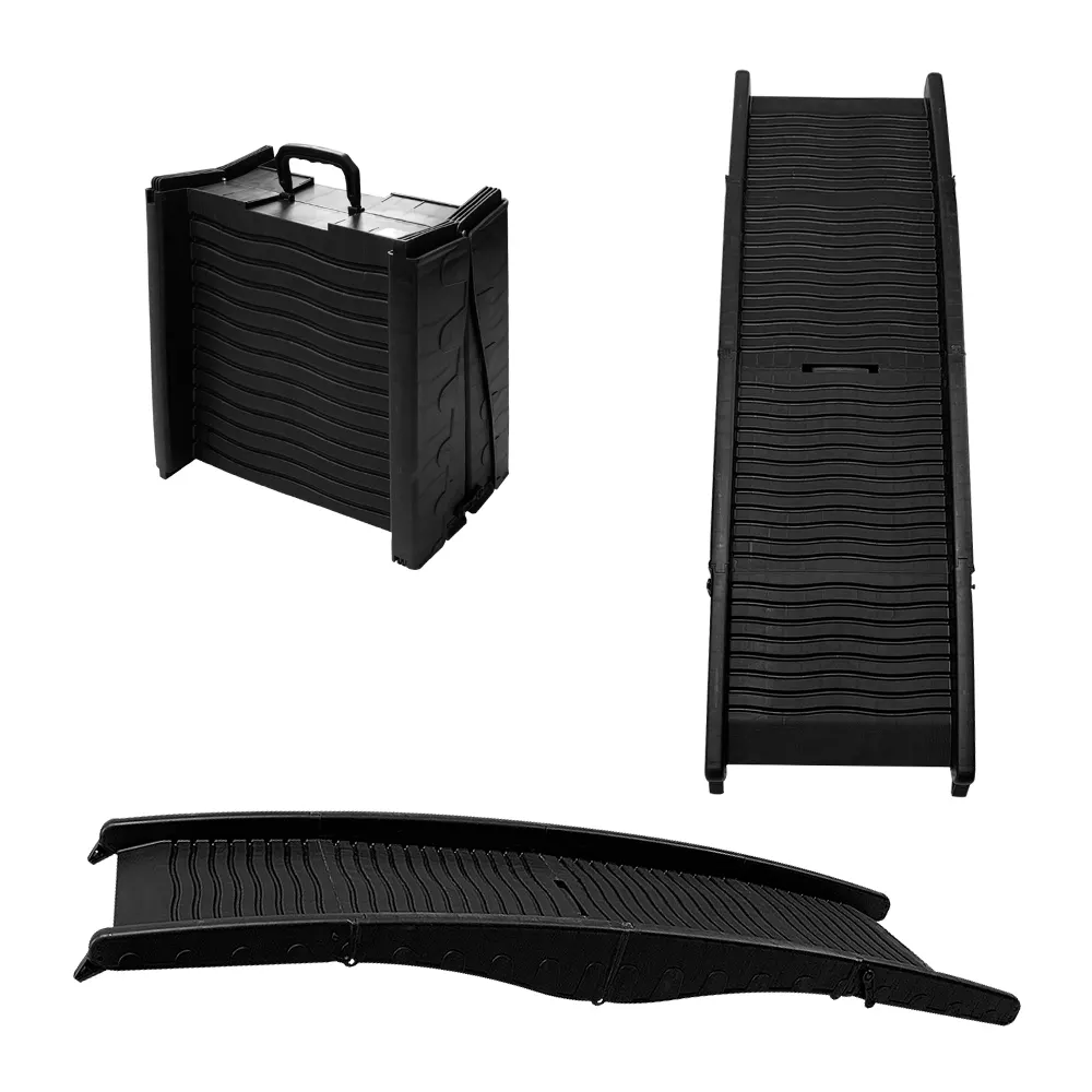 Plastic Folding Car Stairs Foldable Large Pet Ramp Steps Dog Climbing Ladder Outdoor