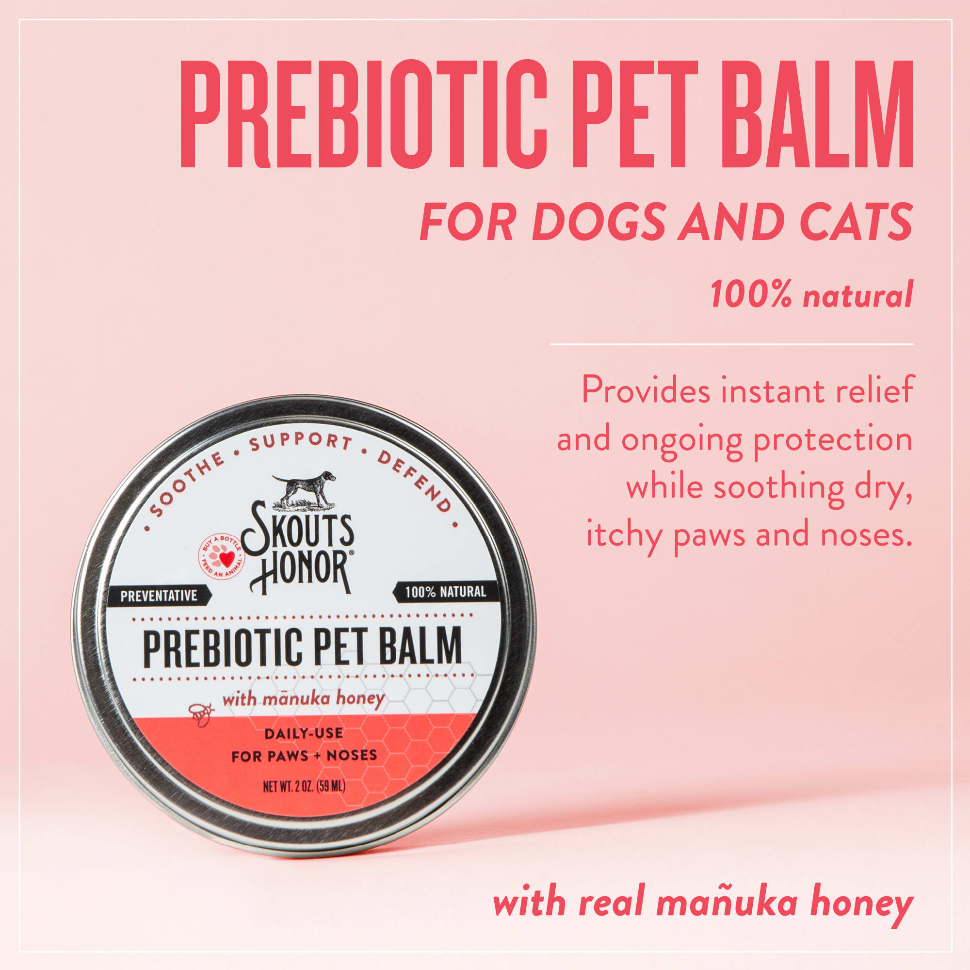 Skout's Honor Prebiotic Pet Balm, 2 oz.