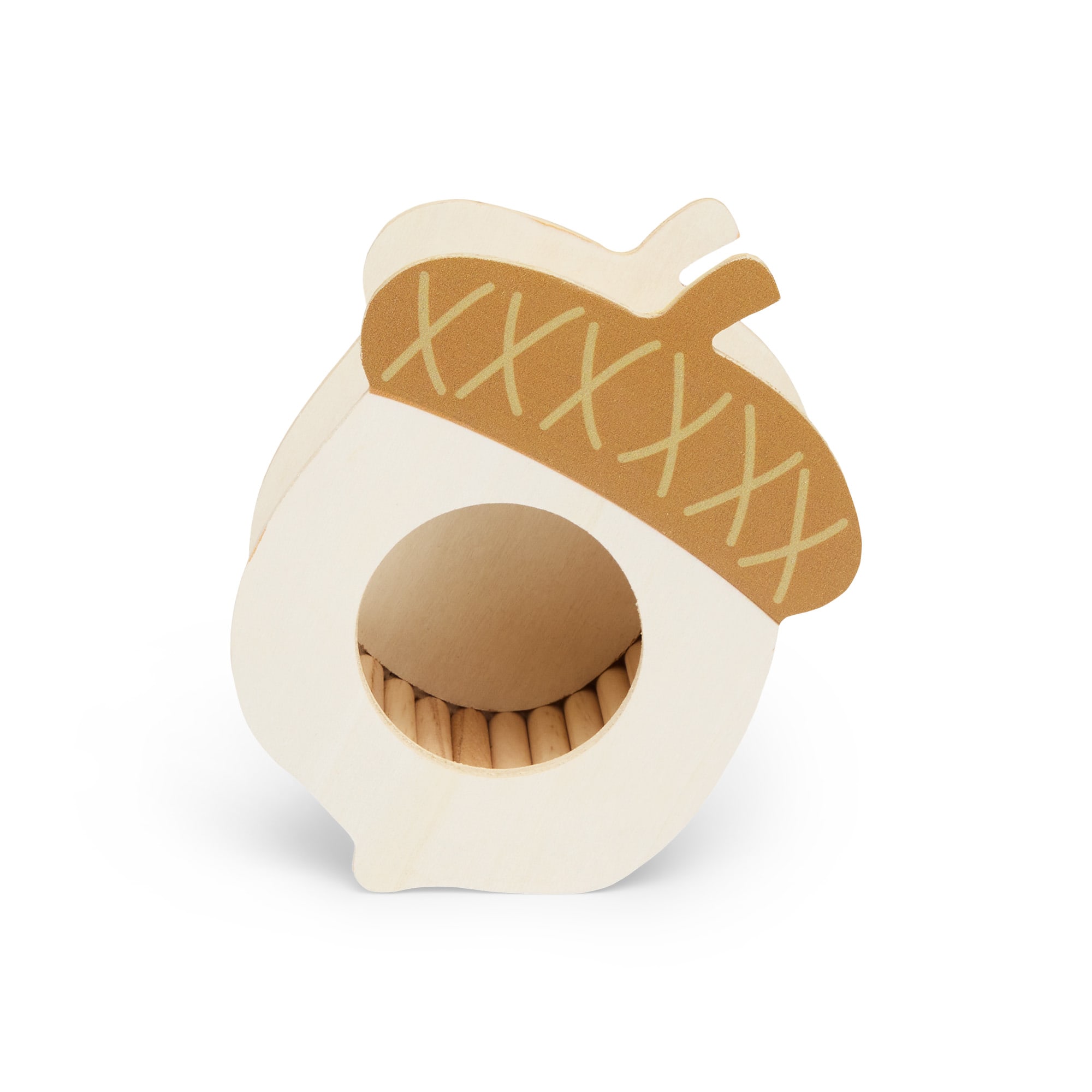 EveryYay Acorn Wooden Hideaway for Small Animals, Small