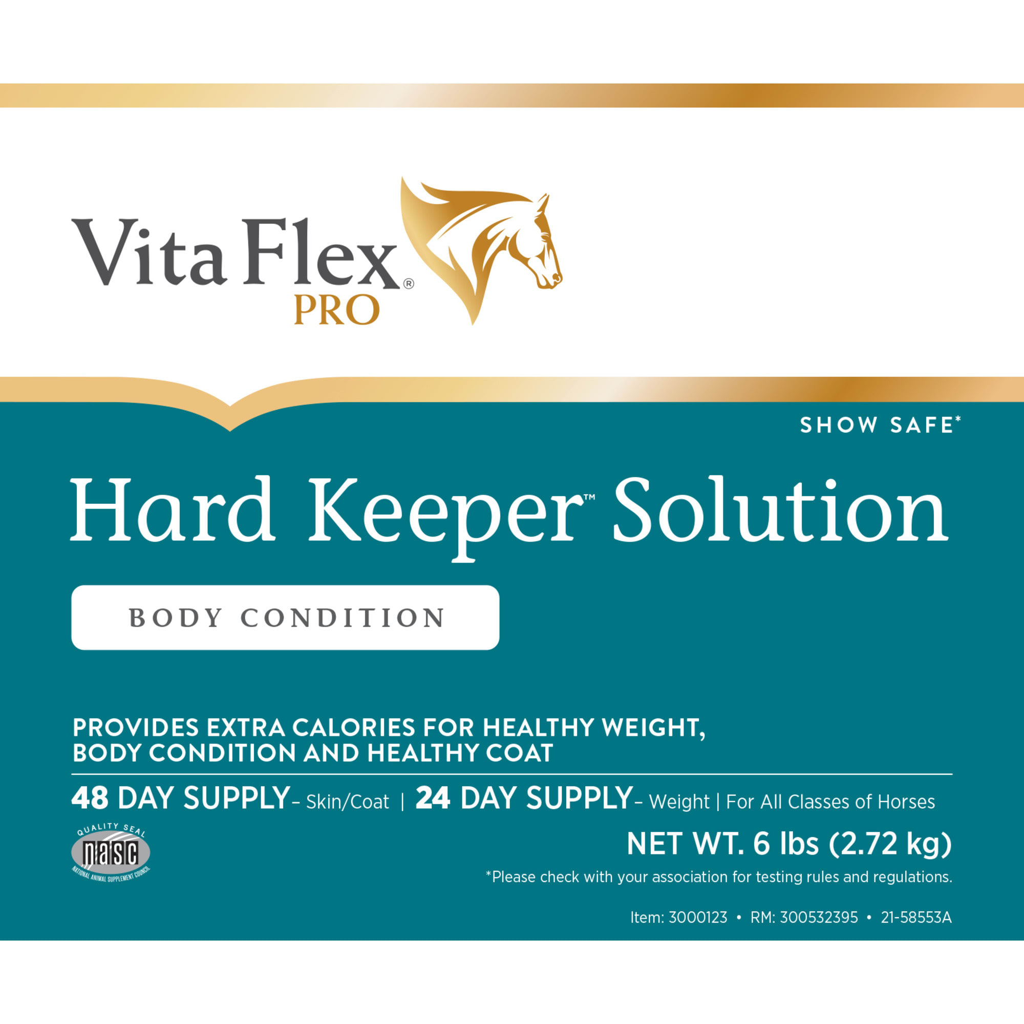 Vita Flex Hard Keeper Solution Weight Supplement, 6 lbs.