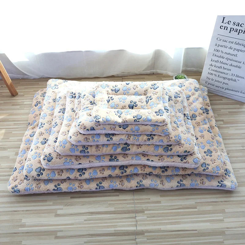Double-sided Pet Mat Mats Short Plush Pet Sleeping Bed for Cats Small Dogs Cute Pet Pad Blanket Warm Kitten Cushion Cat Sofa Bed 241125