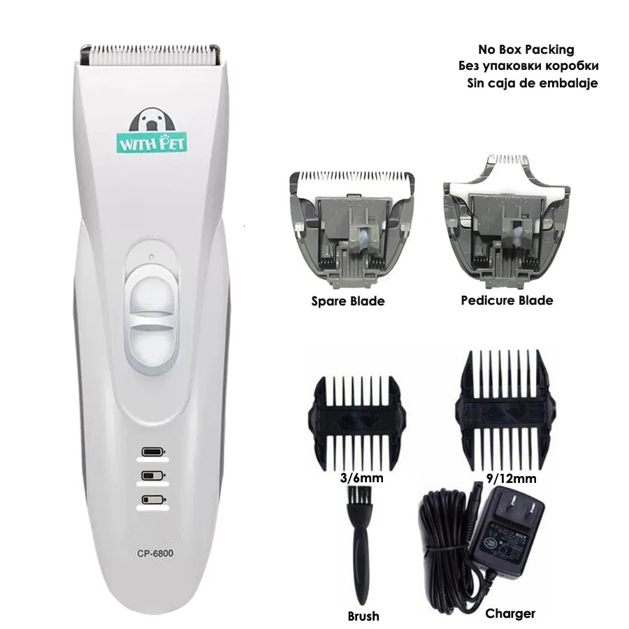 CP6800 Typewriter Professional Pet Trimmer Rechargeable Dog Hair Clipper Electric Dog Grooming Haircut Shaver Machine 241125