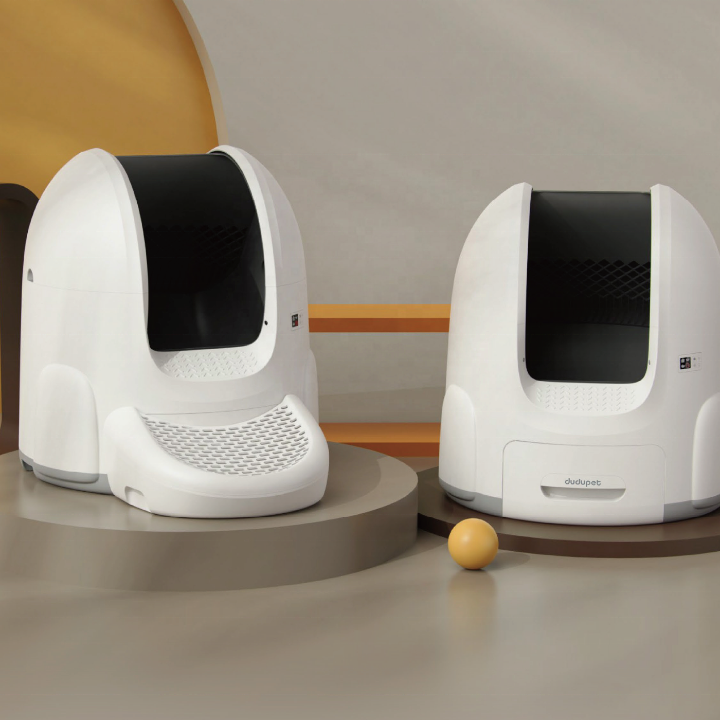 Conch Design 67L Container Capacity Auto-cleaning Smart Cat Litter Box Infrared Sensor App Control Cat Toilet