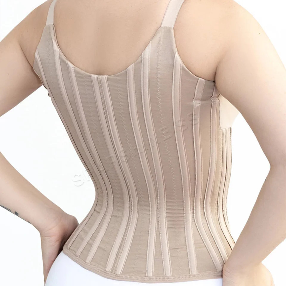 Waist Trainer Body Shaper Tummy Slimming Belt Belly Sheath Posture Correcting Shapewear Corset for Women Steel Bones Girdles 241112