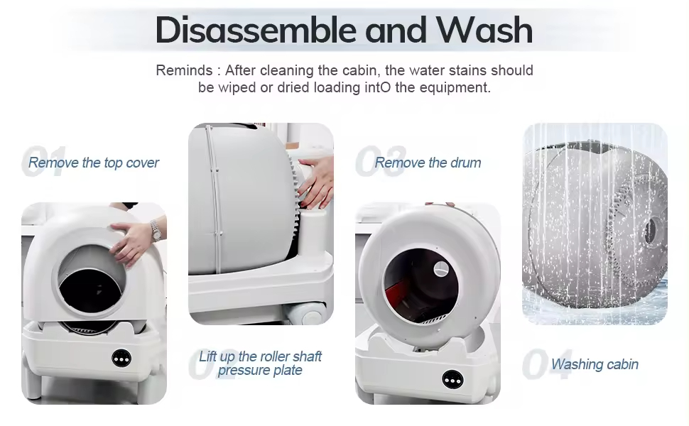 New Smart App-Controlled Automatic Self-Cleaning Electronic Cat Litter Box Cat Sandbox Cat Litter Box Accessory