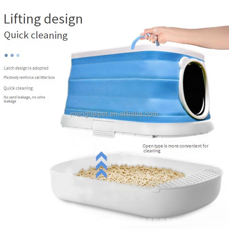 New Pet Supplies Cat litter box toilet large opening large space with leaking litter pedal designed for large cats available