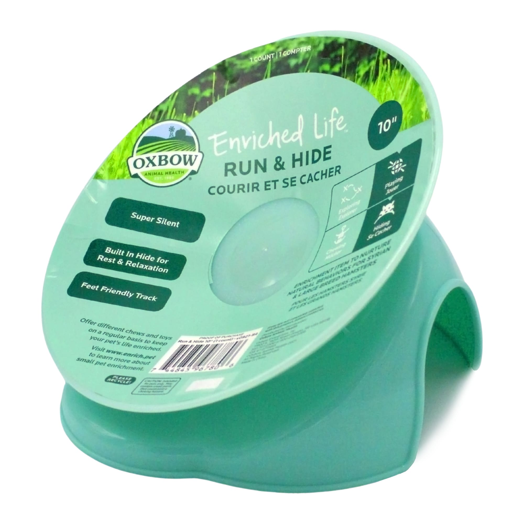 Oxbow 10" Enriched Life Run & Hide Saucer Toy, Medium