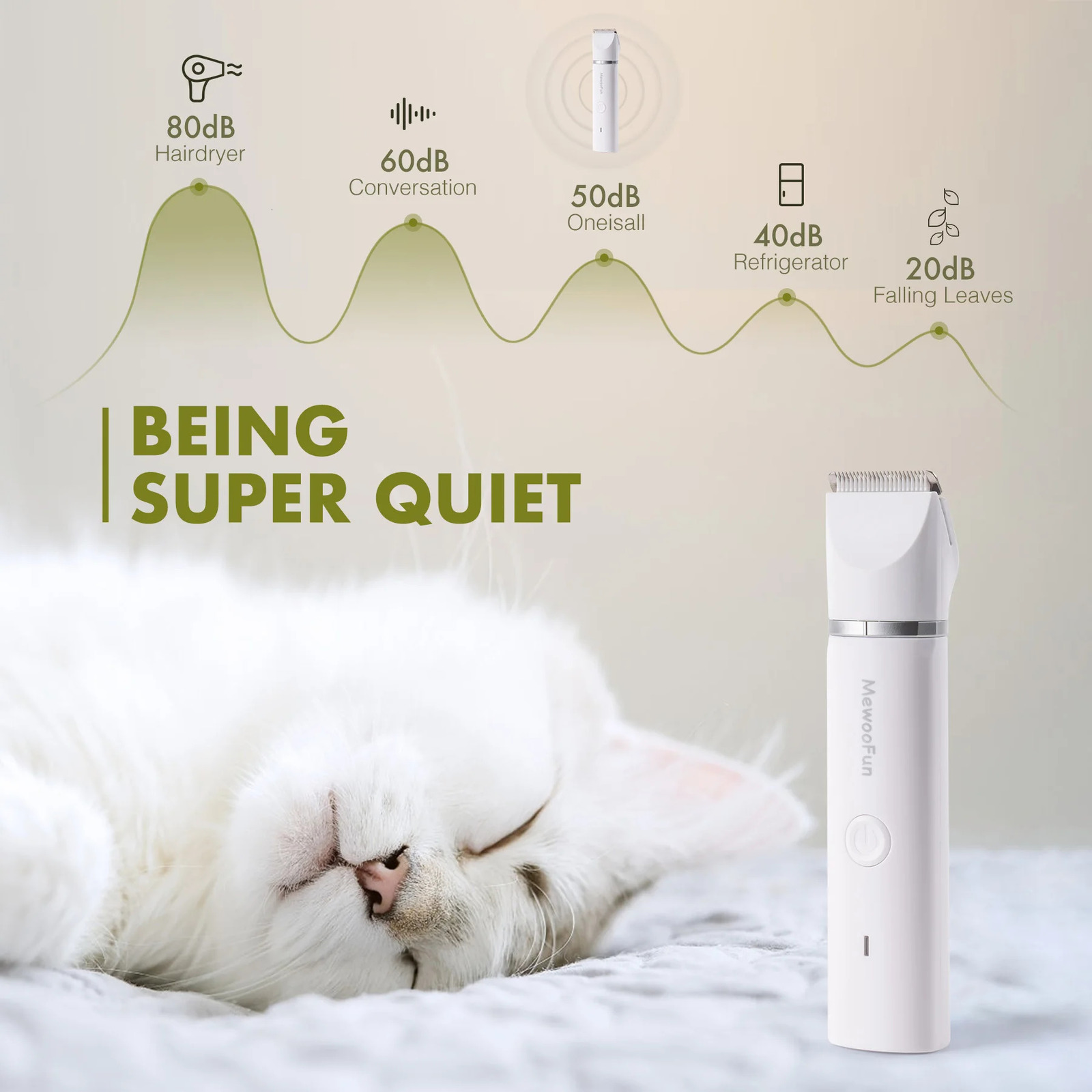 Mewoofun 4 in 1 Pet Electric Hair Clipper with 4 Blades Grooming Trimmer Nail Grinder Professional Recharge Haircut For Dogs Cat 241125