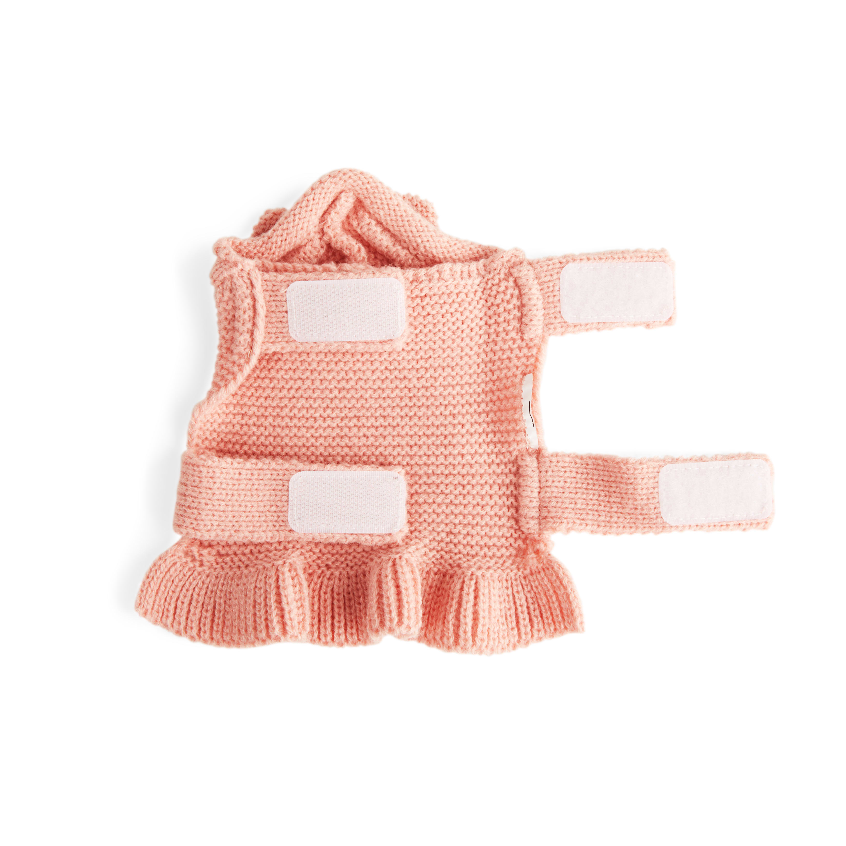 YOULY Blush Teddy Small Animal Dog Hoodie, Pink