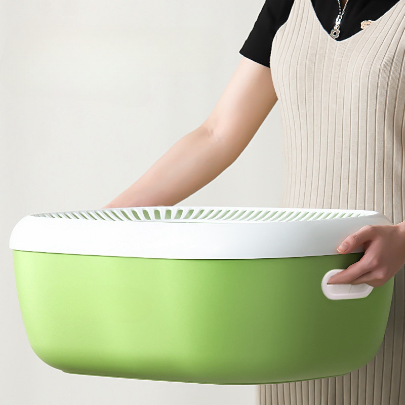 MMG Large Cat Litter Box Convenient High Capacity Separate Design Easy Clean Plastic Easy Clean Cat Litter Box