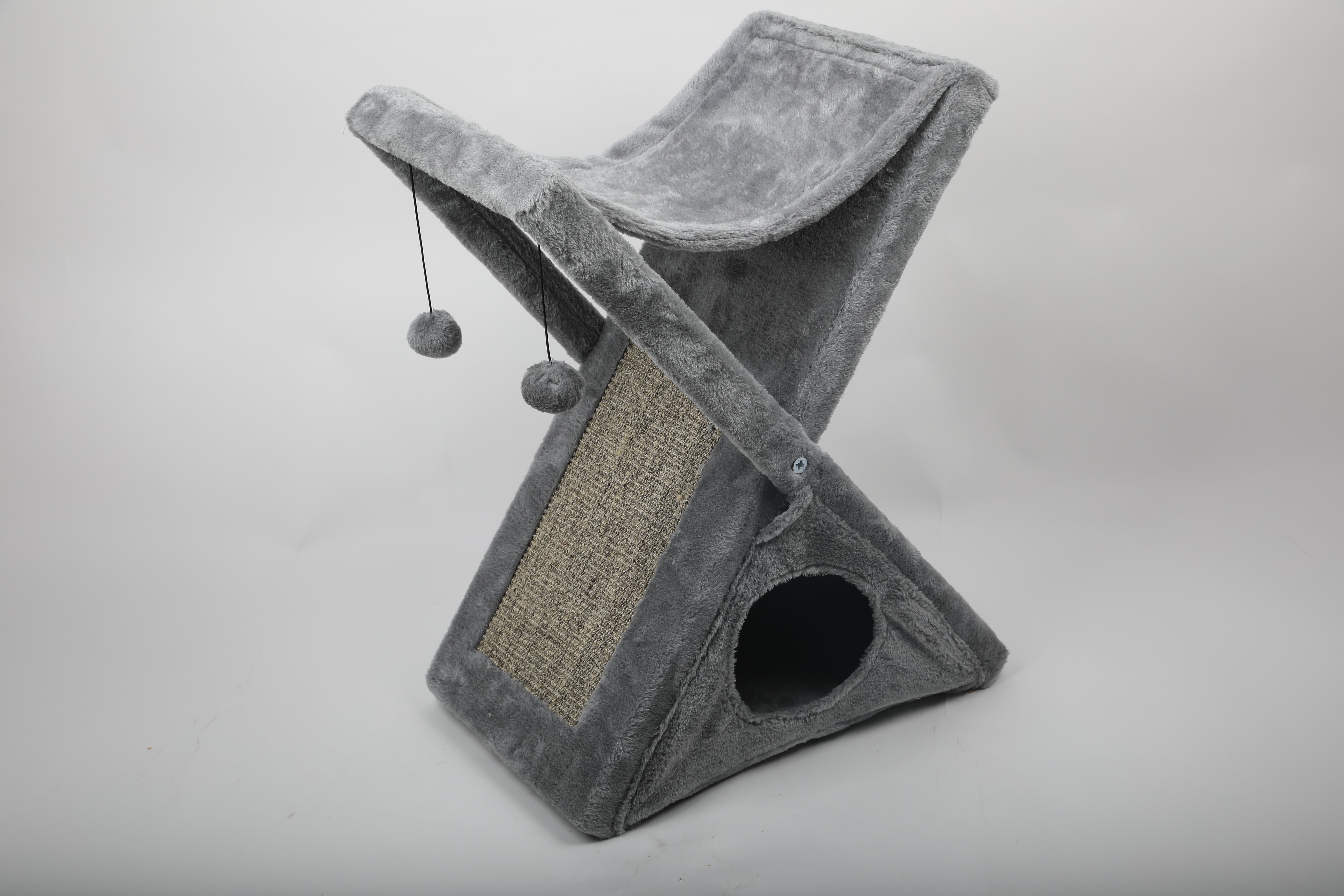 Wholesale New Arrival Popular Luxury Factory Price 3 In 1 High Quality Indoor Foldable Cat Cave Warm Cat Bed House