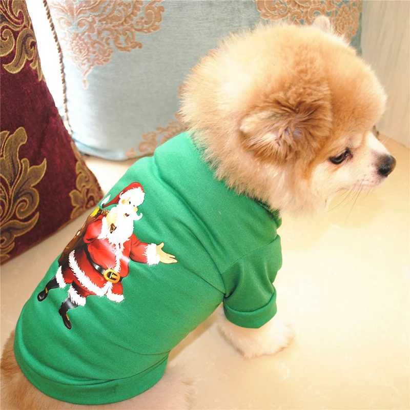 Christmas Dog Clothes New Year Pets Dogs Clothing For Small Medium Dogs Costume Chihuahua Pet Shirt Warm Dog Clothing YorkshireXJ241125