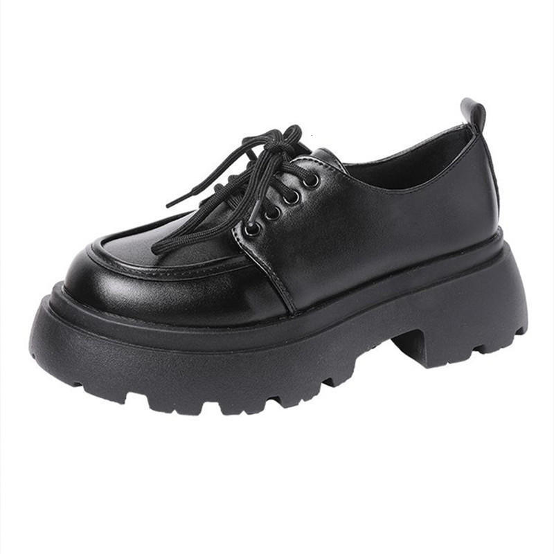 British style thick soled small leather shoes for women's versatile loafers 2023 autumn new one foot soft soled Mary Jane single shoes