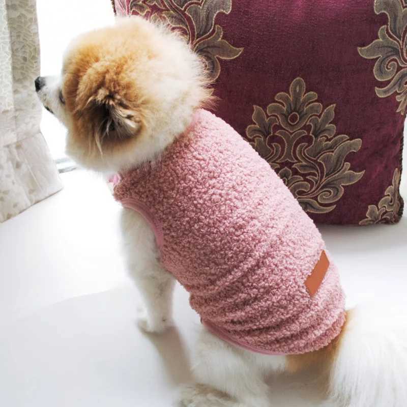 Pet Clothes Autumn Winter Warm Fleece Puppy Sweater Outfit Small Dogs Cats Chihuahua French Bulldog Jacket Vest Coat Costumes XJ241125