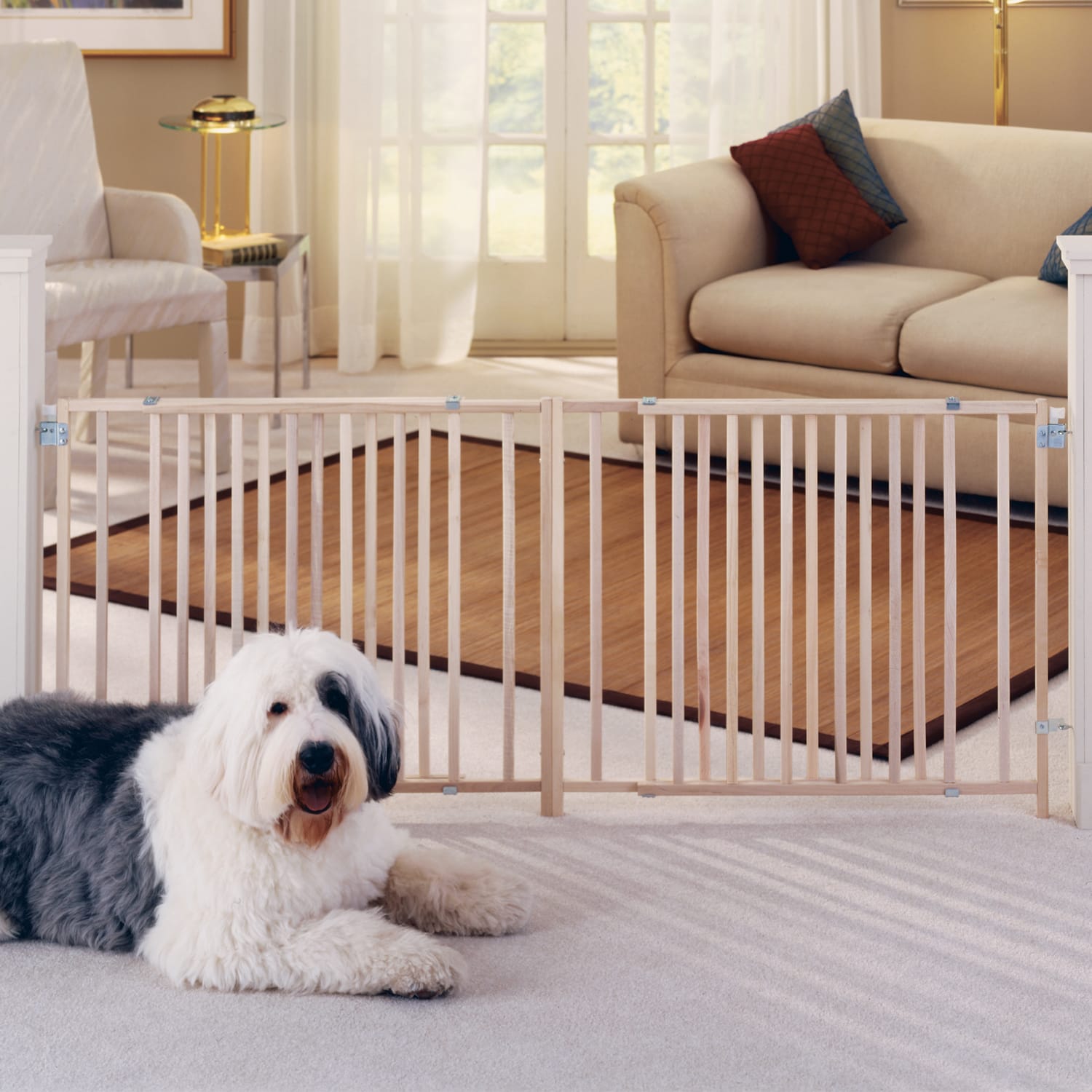 MyPet Extra Wide Swing Pet Gate, 60"-103" L X 27" H