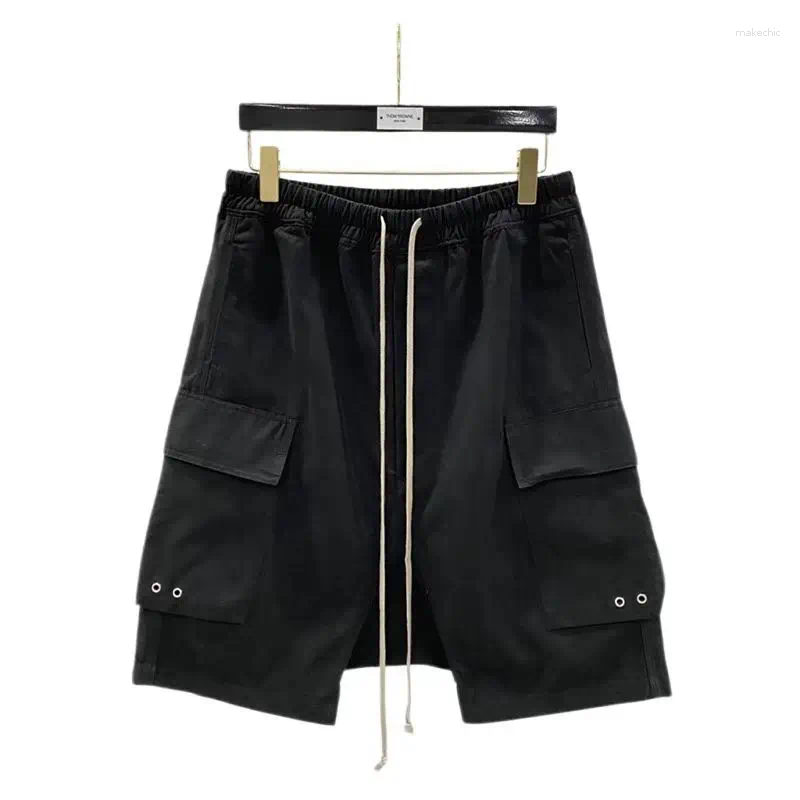 Men's Shorts Men Casual Cargo Gothic Clothing Summer Solid Sweatpants High Street Black Green Short
