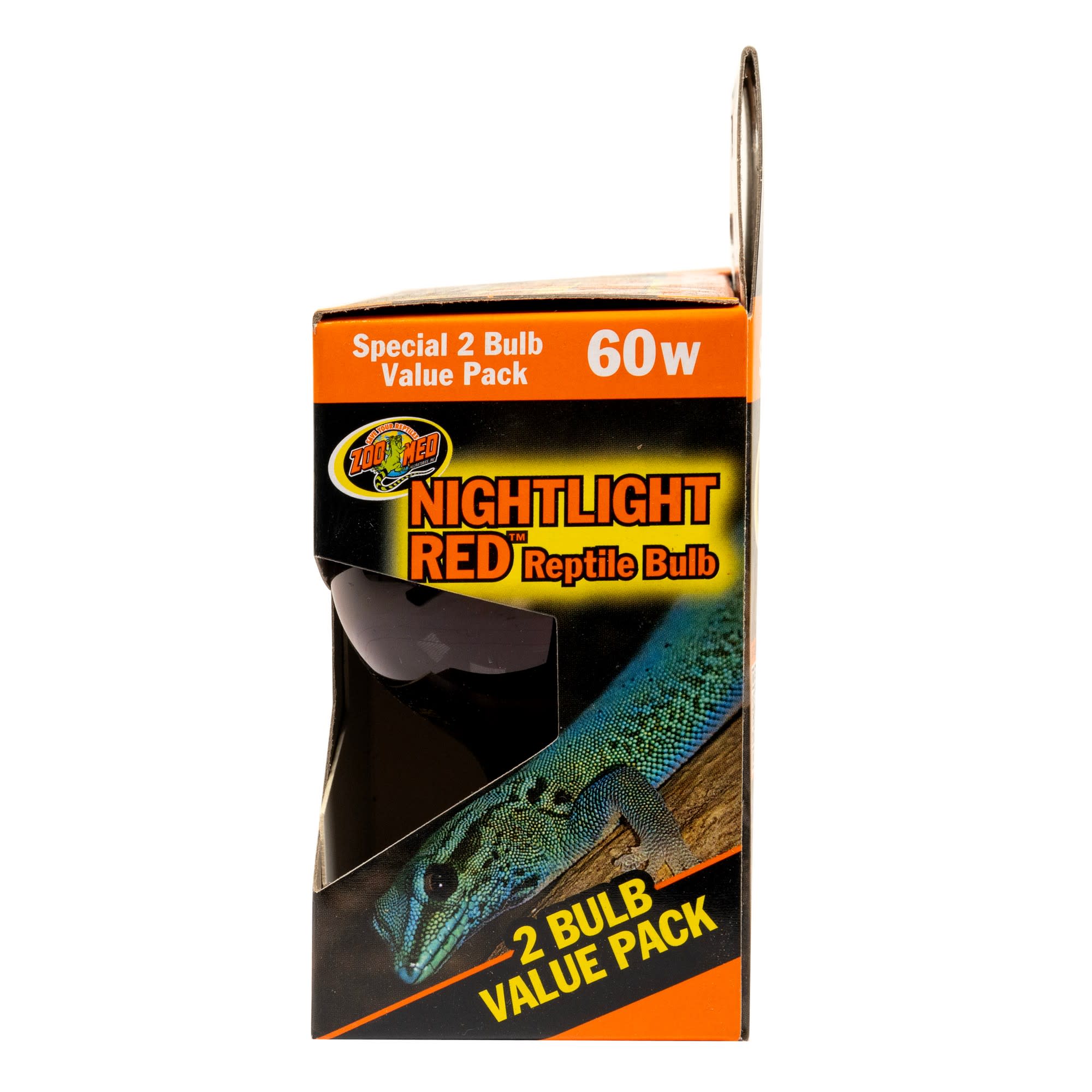 Zoo Med Nightlight Red Bulb for Reptiles, 60 Watts, Pack of 2