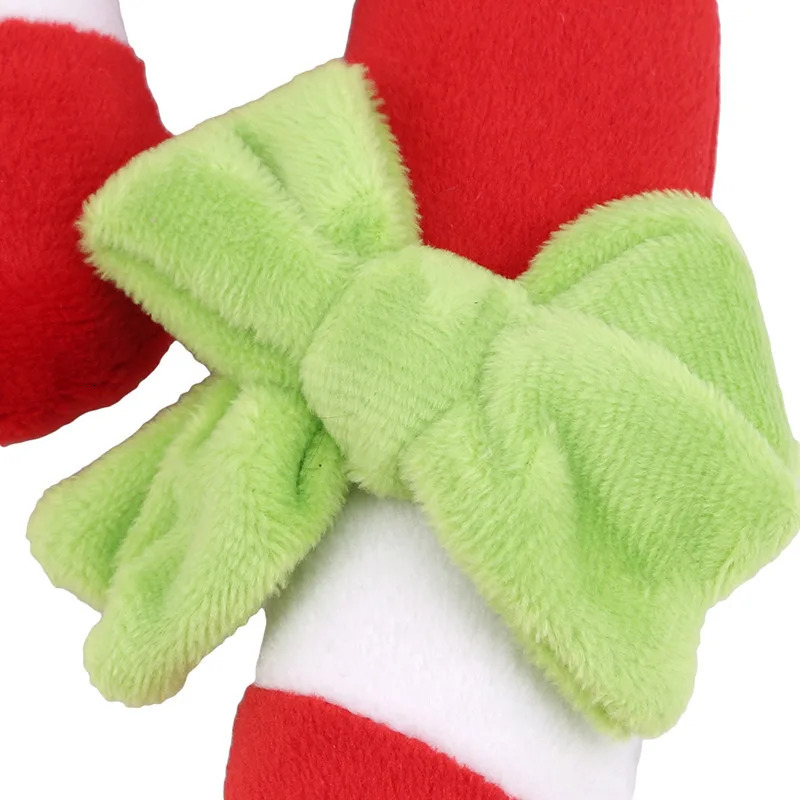 1 pc Christmas Candy Squeak Toy For Dog Puppy Plush Red Pet Sounding Holiday Party Animal French Bulldog Terrier Chihuahua 241125
