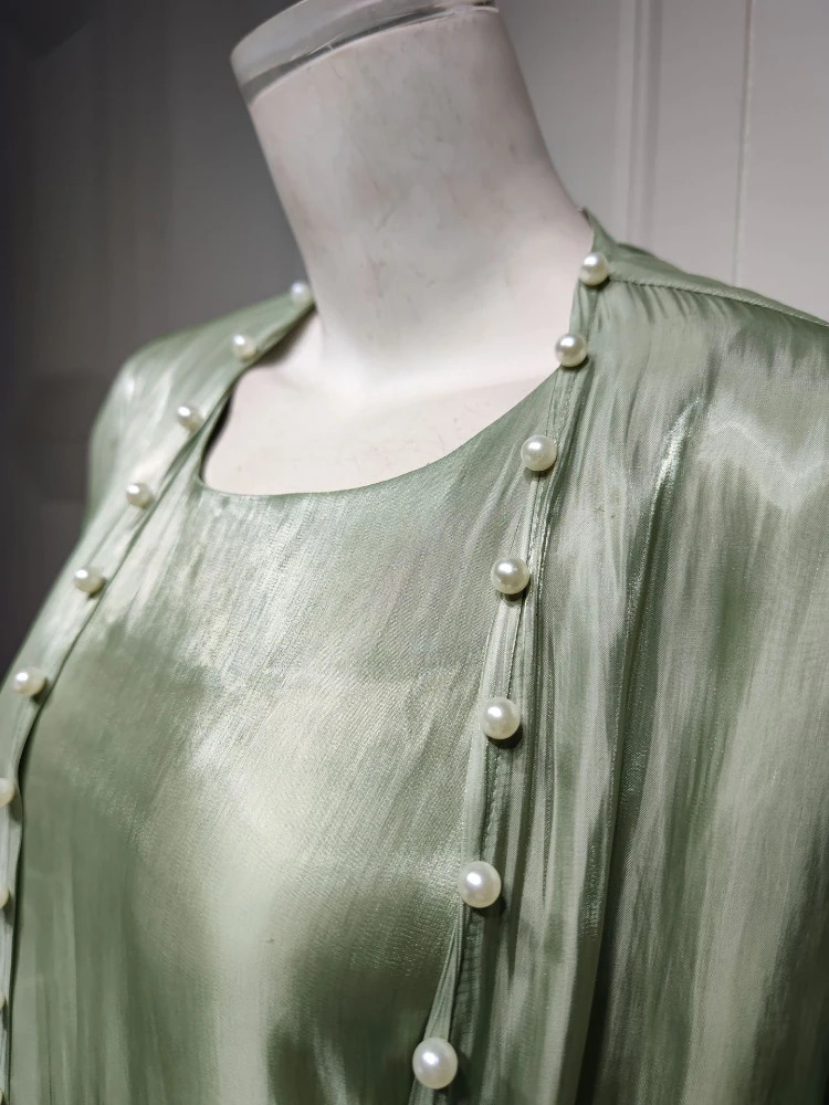 Muslim Dress 2 Piece Set Abayas Women Autumn Elegant Party Arab Morocco Hijab Abaya Dubai Turkey Islam Kaftan Musulmane Vestidos 240422