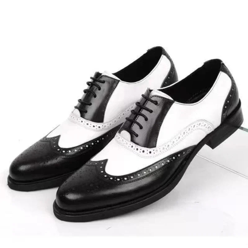 Mixed Colors Mens Dress Shoes Retro Male Leather Shoes Business Male Baroque Footwear Casual Mens Oxford Footwear 241125
