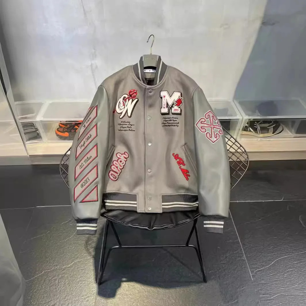 Devil jacket Y2K mens hip-hop leather cartoon embroidery motorcycle jacket leather zipper jacket 241122