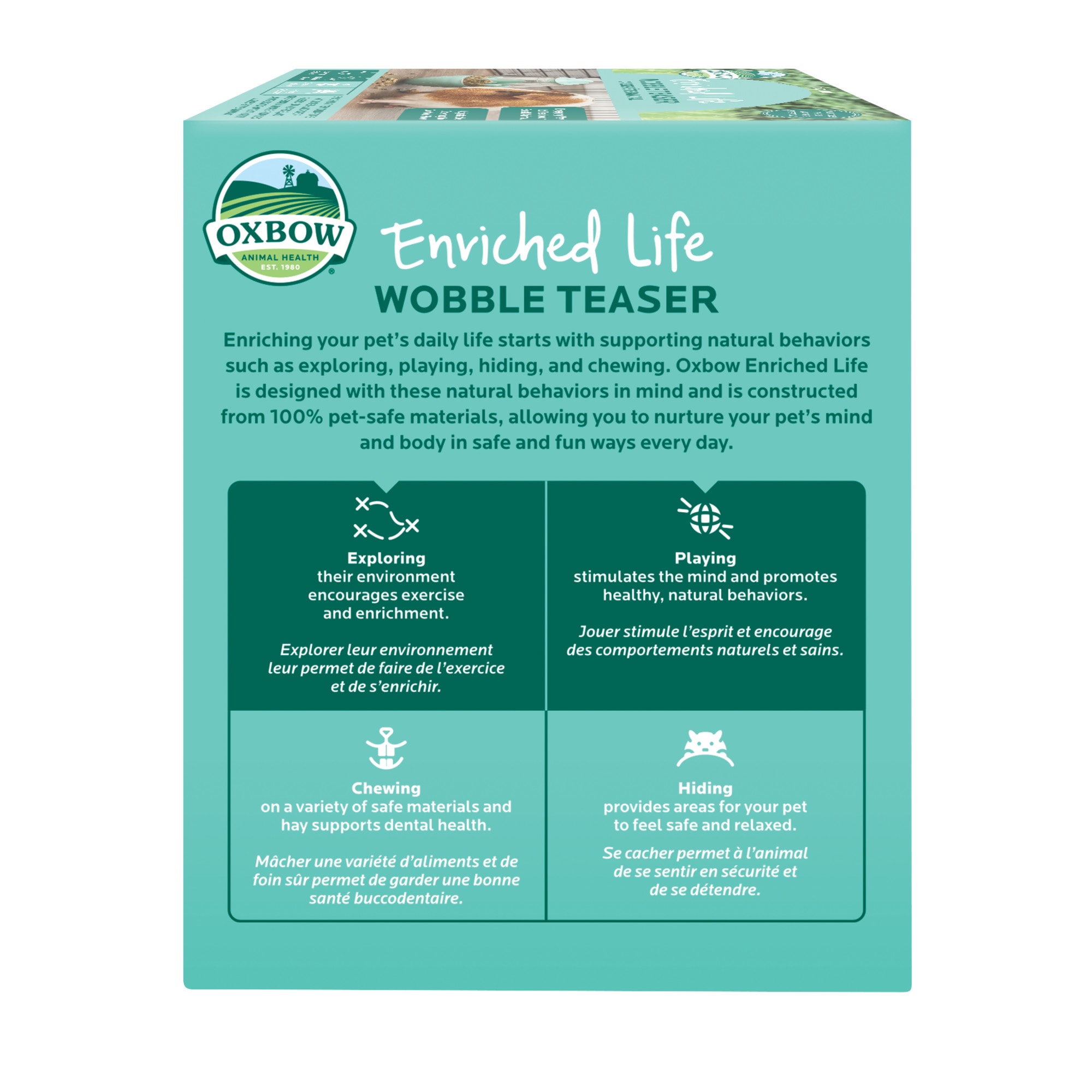 Oxbow Enriched Life Wobble Teaser Food & Treat Dispenser for Guinea Pig, Medium