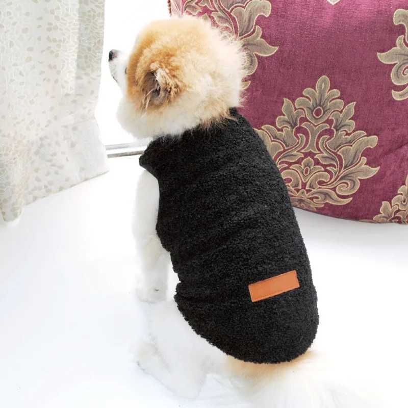 Pet Clothes Autumn Winter Warm Fleece Puppy Sweater Outfit Small Dogs Cats Chihuahua French Bulldog Jacket Vest Coat Costumes XJ241125