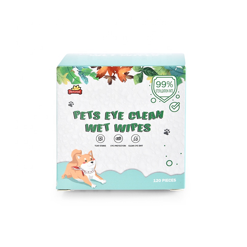 Pet Grooming Cleaning Supplies Soft Non-Woven Gentle Tear Stain Cat Dog Wipes Pet Eye Wet Wipes