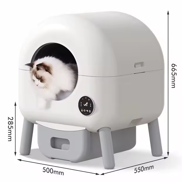 New Self Cleaning Automatic Smart Cat Litter Box with APP Control Odor Removal Large Space for Multiple Cats