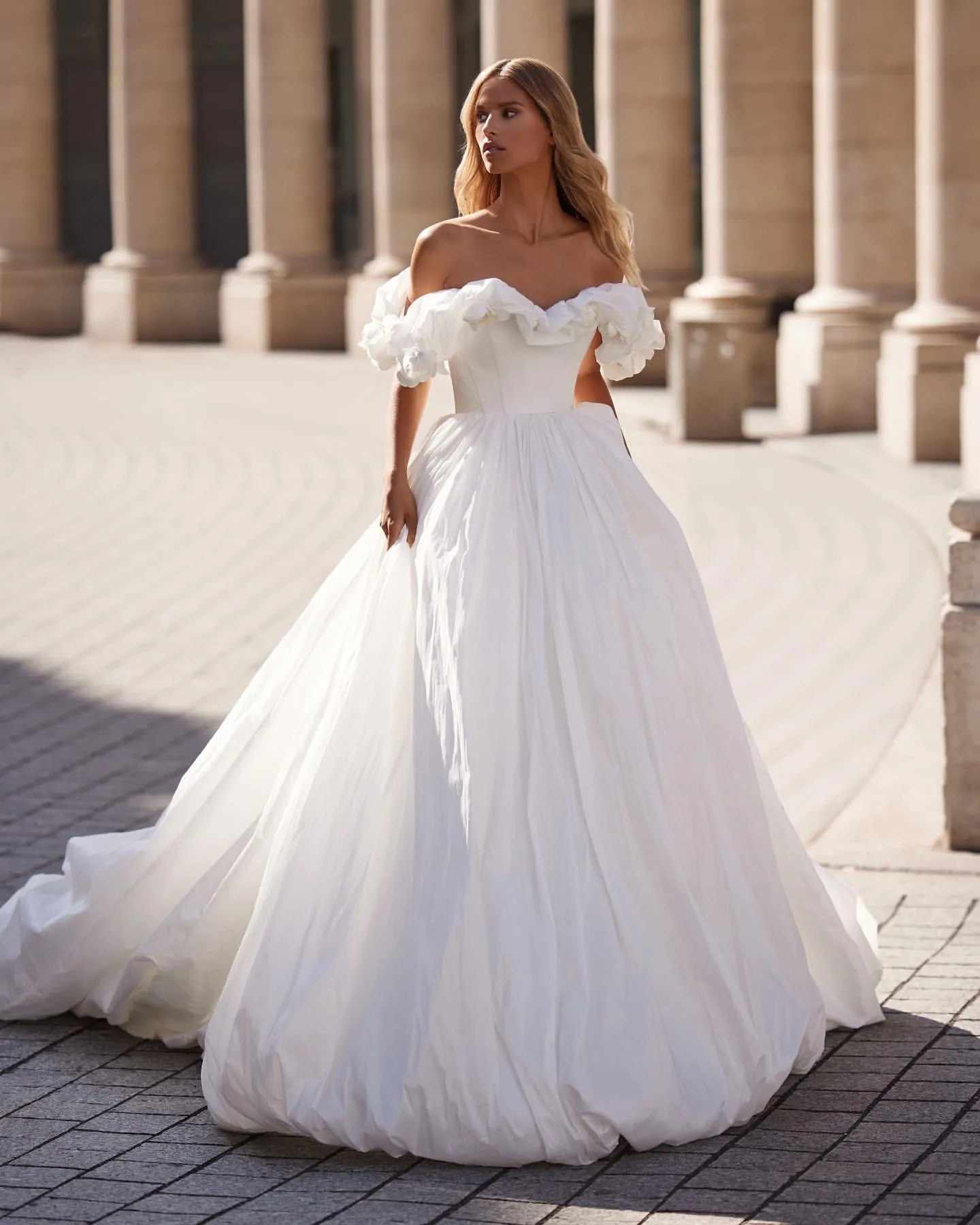 Milla Nova 2024 Gothic Wedding Dresses Off The Shoulder Country Ruffles Bridal Gowns Bride Dress Vestidos De Novia