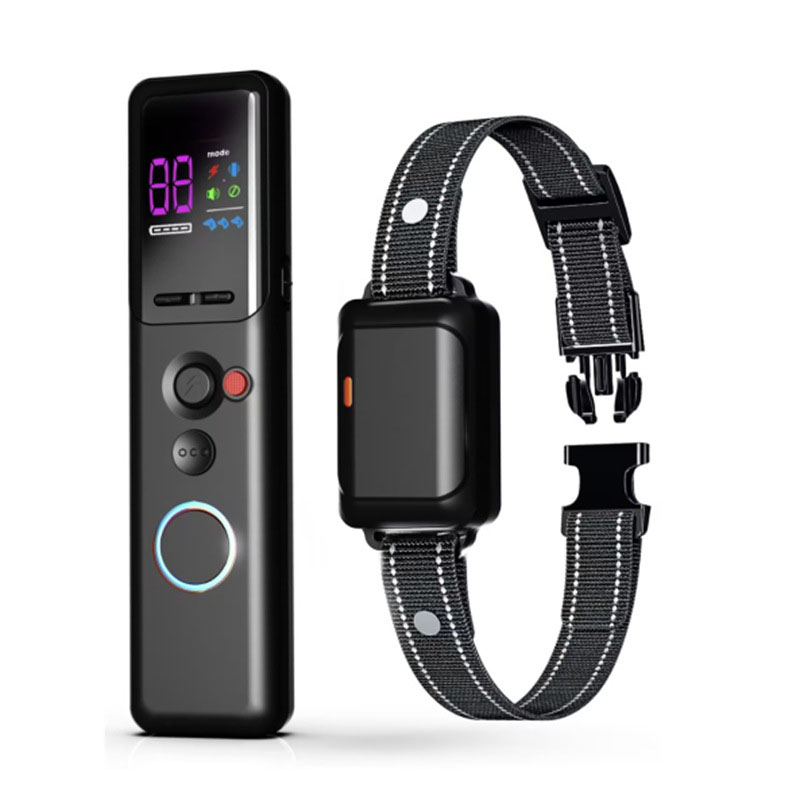 Rechargeable Waterproof Electric Dog Training Collar 3 Training Mode Beep Vibrating Shock No Bark Dog Shock Collar with Remote