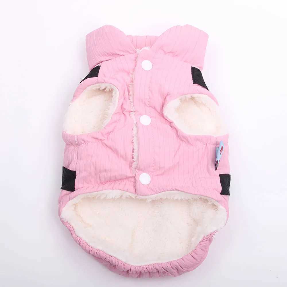 New Dog Cat Warm Coat Jacket with Harness Design Pet Puppy Winter Clothing ApparelXJ241125