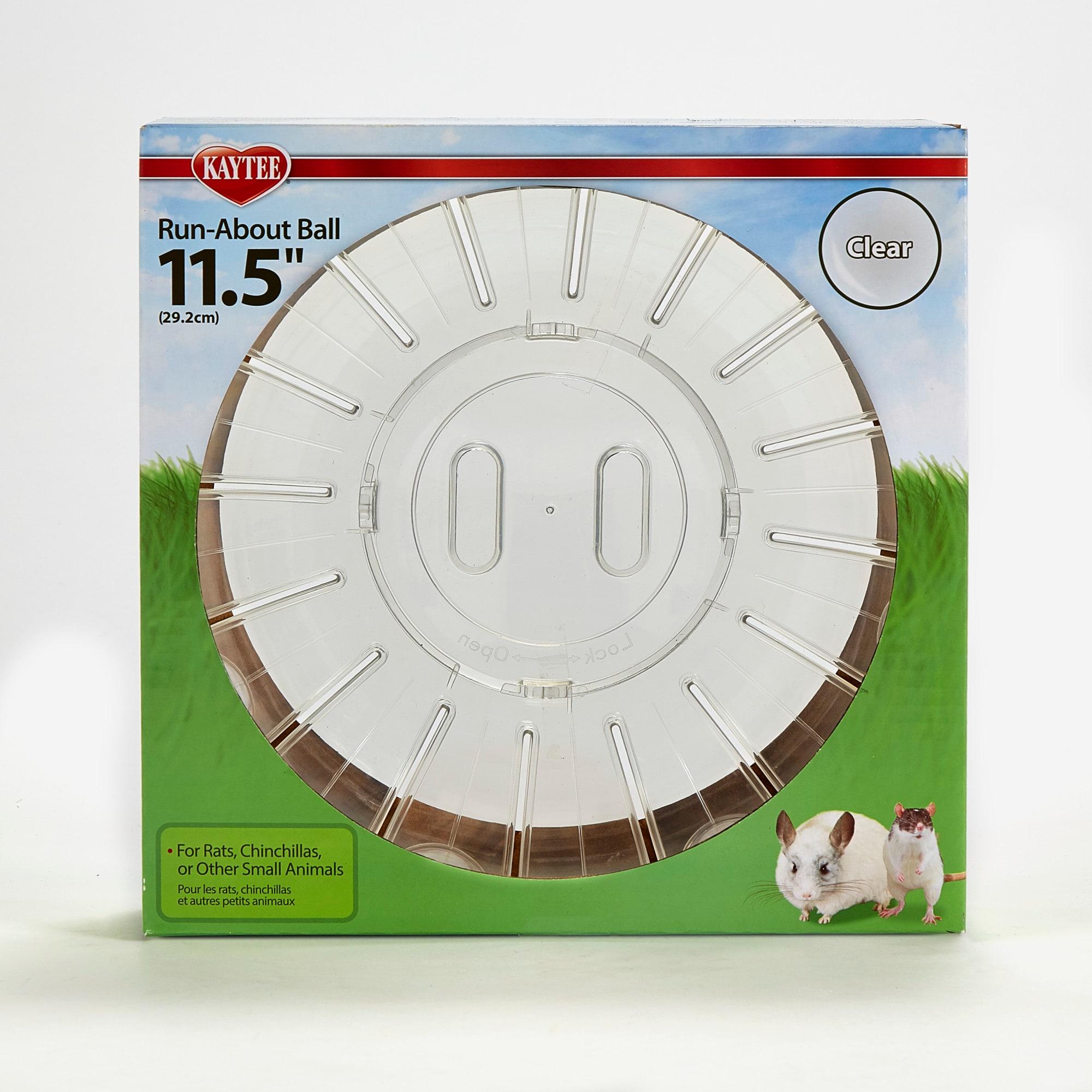 Kaytee Clear Giant Run-About Exercise Ball for Small Animals, 11.5"