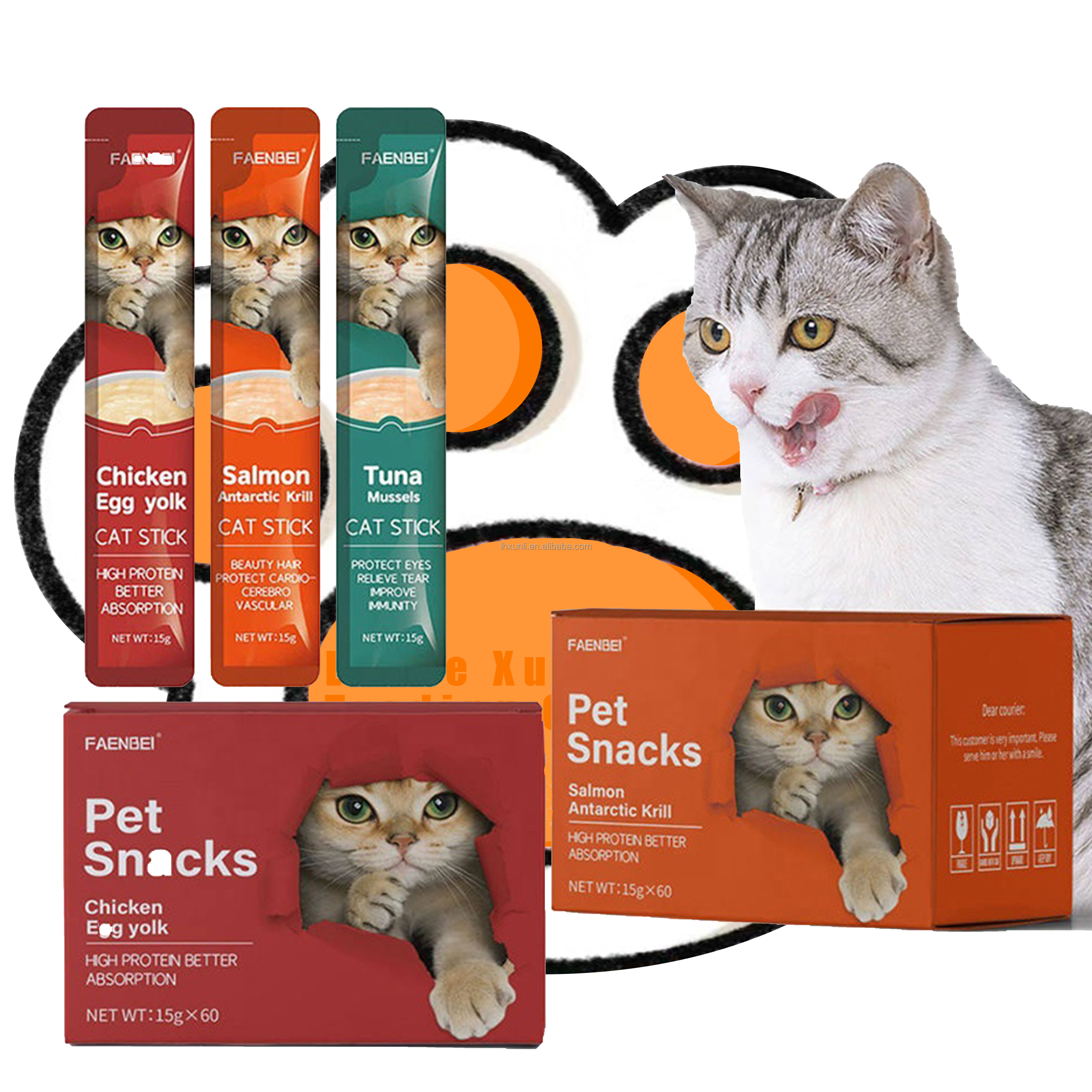 wholesale Recruit agent OEM ODM free sample wholesale 15g Health and nutrition wet cat food pouch for cat pet treats snacks food